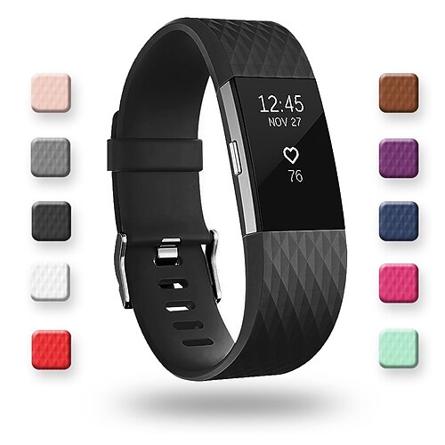 

Wrist Strap for Fitbit Charge 2 Band Smart Watch Accessorie For Fitbit Charge 2 Sport Silicone Smart Wristband Strap Replacement Bands