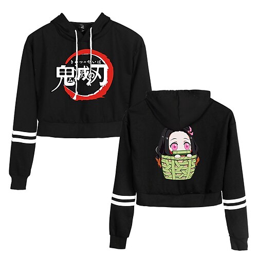 

Tueur de démons: Kimetsu no Yaiba Cosplay Costume de Cosplay Sweat à capuche Rentrée scolaire Imprime Imprimé Sweat à capuche Pour Homme Femme Adulte Polyester