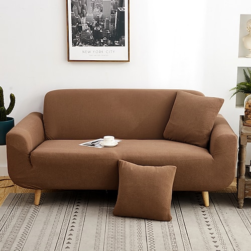 

stretch sofabetræk betræk elastisk sektionssofa lænestol loveseat 4 eller 3 personers l form møbelbeskytter blødt super strækbart betræk