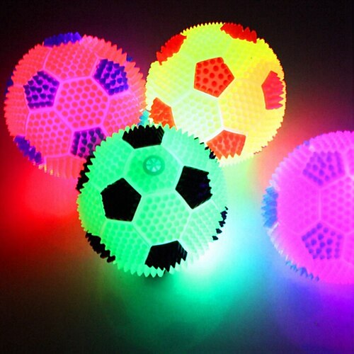 

2 stücke leuchtende springenden ball nachtlicht flash football vent ball kinder pet spiel spielzeug hund katze kinder mädchen jungen geschenk