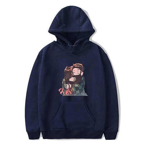 

Inspired by Demon Slayer: Kimetsu no Yaiba Cosplay Cosplay Costume Hoodie Cotton Fibre Print Printing T-shirt For Men's / Women's