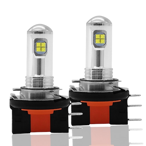 

2pcs CAR Car LED h15 8SMD 2525 Fog Lights Bulbs 12V DRL Daytime Running Auto Reversing Lamp Bulbs 6000K Side Lights White