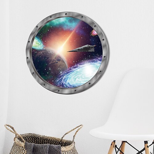 

Cosmic Space Wall Sticker Galaxy Star Bridge Home Decoration for Kids Room Living Room Wall Decals Home Decor / Toilet Seat Wall Sticker Art Bathroom Decals Decor 29X29cm