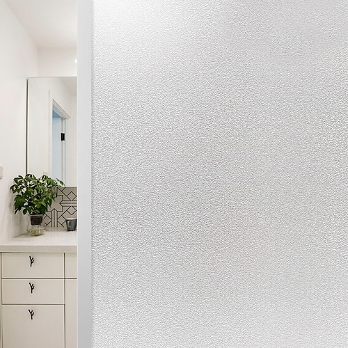 

100X45CM PVC Wide Opaque Privacy Static Glass WindowHome Decor Window Cover Stickers Office Bathroom Glass Film Wall Stickers for bedroom living room