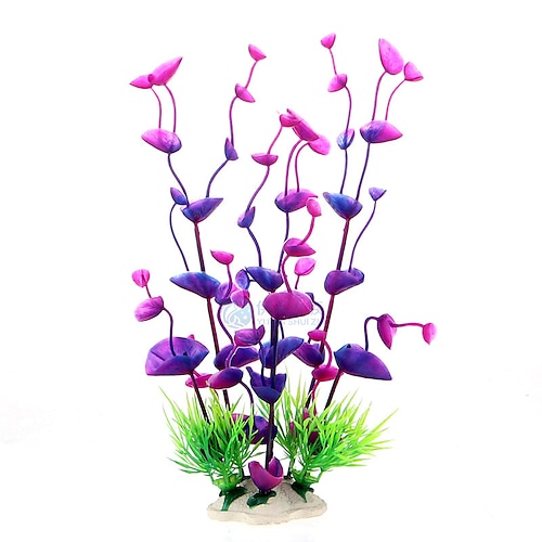 

Fish Tank Aquarium Decoration Fish Bowl Waterplant Artificial Plants Plastic 21 cm