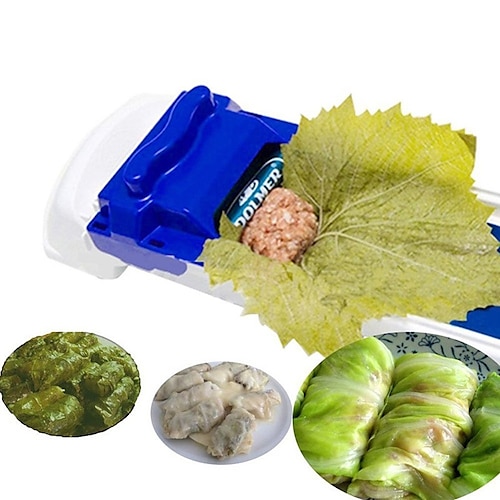 Vegetable Meat Roller Sushi Rolling Tool Sushi Mold Magic Sushi Roller Plastic Magic Roll Sushi Maker Stuffed Grape Cabbage Leaf Rolling Machine