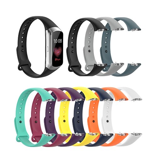 

1 pcs Smart Watch Band for Samsung Galaxy Fit SM-R370 Silicone Smartwatch Strap Soft Elastic Breathable Sport Band Replacement Wristband