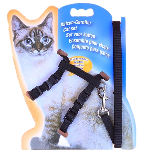 

2pcs Pet Dog Cat Collar Harness Leash Soft Walking Harness Lead Durable Traction Rope