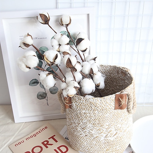 

Real Cotton Home Decoration Wedding ins Air Dried Flower Home Decoration 1 Bouquet 53cm/21""