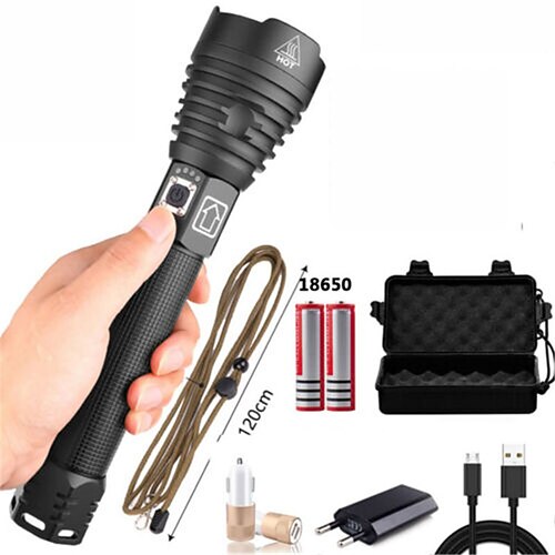 

L-16 Flashlight Kits Handheld Flashlights / Torch Waterproof 300 lm LED LED 1 Emitters 3 Mode with USB Cable with Batteries and Chargers Waterproof Portable Wearproof Durable Camping / Hiking