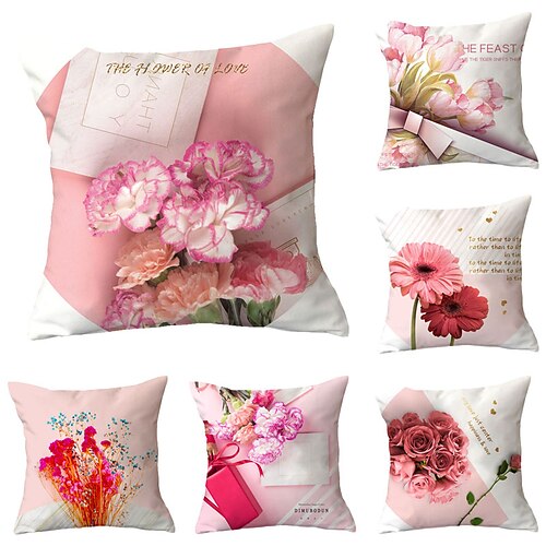 

Set of 6 Throw Pillow Simple Classic 4545 cm Cushion Vintage Circle Cover Sofa Home Decor Throw Pillow Case