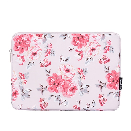 

Laptop Sleeves 13.3"" 14"" 15.6"" inch Compatible with Macbook Air Pro, HP, Dell, Lenovo, Asus, Acer, Chromebook Notebook Carrying Case Cover Waterpoof Shock Proof PU Leather Floral Print for Business