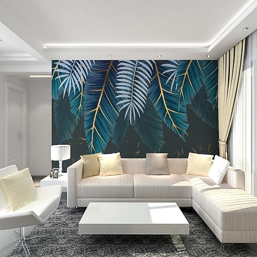 

Mural Wallpaper Wall Sticker Covering Print Peel and Stick Removable Tropical Palm Leaf Canvas Home Décor