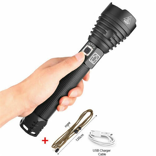 

L-16 Handheld Flashlights / Torch Waterproof 300 lm LED LED 1 Emitters 4 Mode with USB Cable Waterproof Easy Carrying Durable Camping / Hiking / Caving Everyday Use Cycling / Bike USB White Light