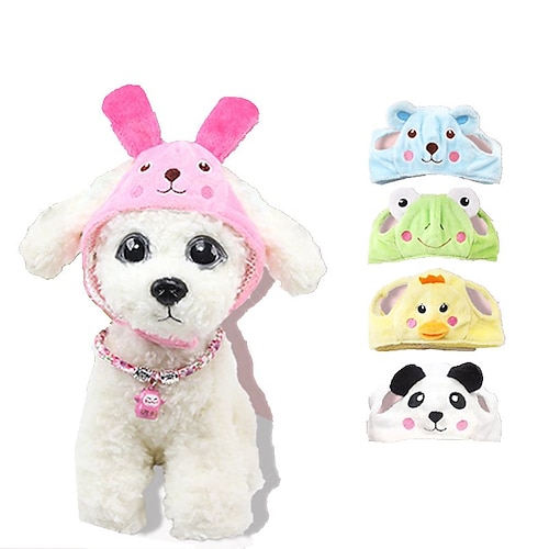 

Dog Ornaments Hats, Caps & Bandanas Cartoon Bear Casual / Daily Headpieces Dog Clothes Puppy Clothes Dog Outfits Fuchsia Blue Costume for Girl and Boy Dog Net Cotton S L