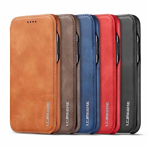 

lc.imeeke Leather Case for Samsung Galaxy S22 S21 S20 Plus S20 Ultra S10 S10 Plus S10E Note 20 S9 S9 Plus S8 S8 Plus S7 S7Edge Magnetic Flip Card Holder Phone Case