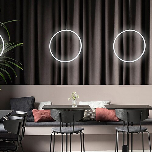 

40 cm Circle Design Pendant Light Aluminum Painted Finishes LED Modern 220-240V