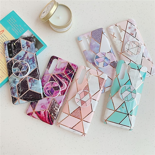 

Case for Huawei scene graph Huawei P30 P30 Pro P30 Lite marble pattern shiny TPU material IMD craft mobile phone case HJ