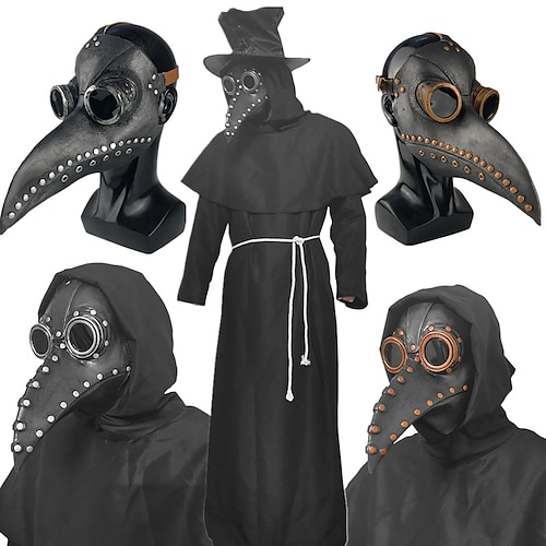 

Plague Doctor Retro Vintage Punk & Gothic Steampunk 17th Century All Seasons Mask Masquerade Men's Women's Adults' Costume Mask Vintage Cosplay Party Mask Halloween / Carnival / Polyurethane Leather