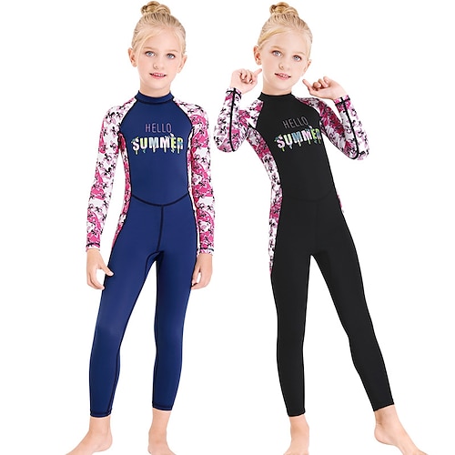 

Dive&Sail Boys Girls' Rash Guard Dive Skin Suit UV Sun Protection UPF50 Breathable Full Body Swimsuit Back Zip Swimming Diving Surfing Snorkeling Optical Illusion Autumn / Fall Spring Summer