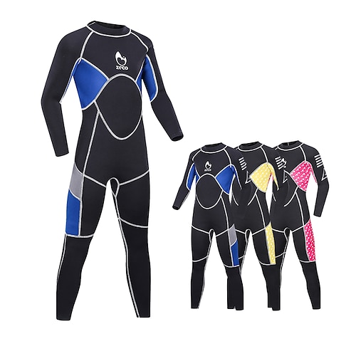 

ZCCO Da ragazzo Da ragazza Muta in Neoprene 3mm Neoprene SCR Mute da immersione Tenere al caldo UPF50 Asciugatura rapida Elevata elasticità Manica lunga Zíper Traseiro - Nuoto Immersioni Surf Sub