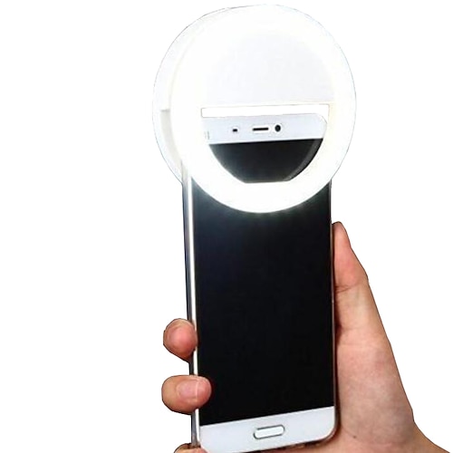 Selfie Light avec trépied - Dimmable Selfie Ring Light LED Camera