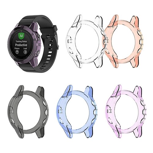 For Garmin Fenix 5 Replacement TPU Protective Case Cover Shell Transparent