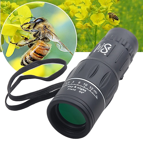 

SRATE 16 X 52 mm Monocular High Definition Portable Fully Coated BAK4 Camping / Hiking Hunting Traveling Plastic Rubber Aluminium Alloy / Bird watching