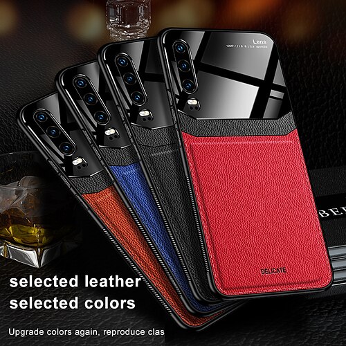 

Phone Case For Huawei P30 P30 Pro P30 Lite Shockproof Back Cover leather Acrylic P20 P20 Lite P20 Pro