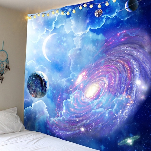 

Wall Tapestry Art Decor Blanket Curtain Picnic Tablecloth Hanging Home Bedroom Living Room Dorm Decoration Fantasy Galaxy Cosmic Starry Sky
