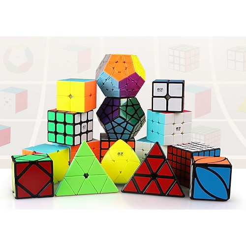 

Speed Cube Set Magic Cube IQ Cube Pyramid Mirror Cube Magic Cube Stress Reliever Puzzle CubeToy Unisex Gift