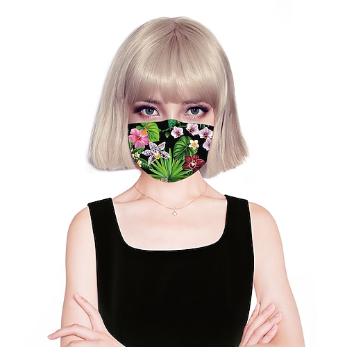 

Women's Face cover Spandex Fashion Home PlantsMask Layered Fall Winter Spring Summer