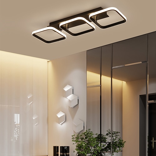 

78 cm Square Line Design Flush Mount Lights Aluminum Painted Finishes LED Modern 220-240V