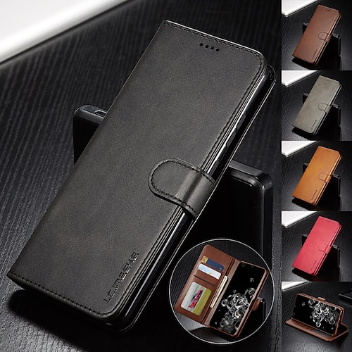 

lc.imeeke Luxury Leather Flip Wallet Phone Case For Samsung Galaxy A50 A81 A21S A51 A71 A91 A41 A21 S22 S21 S20 A90 A80 A70 E A60 A50 A40 A30 A20 A10 Magnetic Card Stand Cover