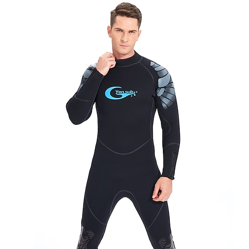 

YON SUB Men's Full Wetsuit 5mm SCR Neoprene Diving Suit Thermal Warm Quick Dry Waterproof Zipper High Elasticity Long Sleeve Back Zip - Swimming Diving Surfing Scuba Patchwork Autumn / Fall Spring