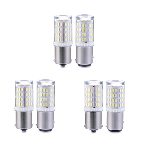 

6pcs 1156 BA15S Led 1157 BAY15D P21/5W P21W Led Bulb R5W R10W 80SMD Car Turn Signal Lights DRL Brake Reverse Lamp 12-24V White