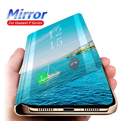 

Mirror Smart Flip Phone Case For Huawei P40 Pro P40 Lite P Smart 2019 P Smart Z P30 Pro P20 Lite 2019 P20 Pro Y7 2019 Y5 2019 Y6 2019 Y9 2019 P30 Pro V30 Pro V20 Y9 Y7 Y6 Y5 2018 Honor 10 Lite Cases