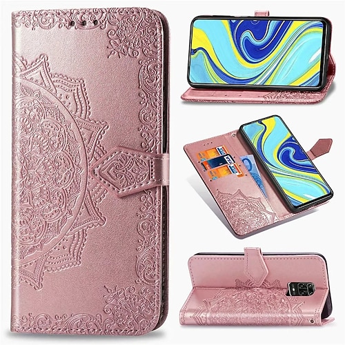 

Mandala Embossed Leather Wallet Flip Case for Xiaomi Redmi Note 9 Pro Max Note 8 Pro Note 8T Redmi 8 8A Redmi 7 7A K30 K20 Mi 10 Pro Mi Note 10 Mi 9T Mi 9 SE Mi CC9 Pro CC9e Card Holder Stand Cover