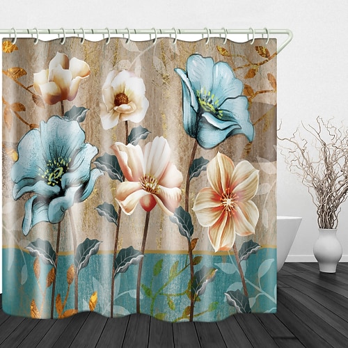 

Bathroom Shower Curtains & Hooks Rainbow Neoclassical Polyester Waterproof 70 Inch