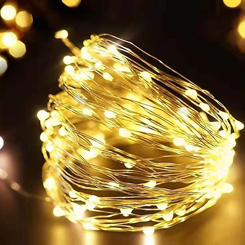 

2M 20LED USB Powered Fairy String Lights New Year Holiday Family Christmas Wedding Party Flowers Cake Valentine's Day Decoration