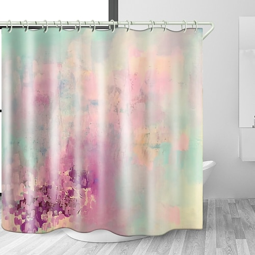 

Colorful Foggy Space Digital Print Waterproof Fabric Shower Curtain for Bathroom Home Decor Covered Bathtub Curtains Liner Includes with Hooks 70 Inch
