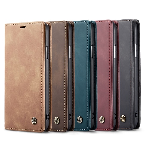 

Phone Case For Apple Wallet Card iPhone 14 Pro Max 13 12 11 Pro Max Mini X XR XS 8 7 Plus Full Body Protective Magnetic Flip Kickstand Retro PU Leather