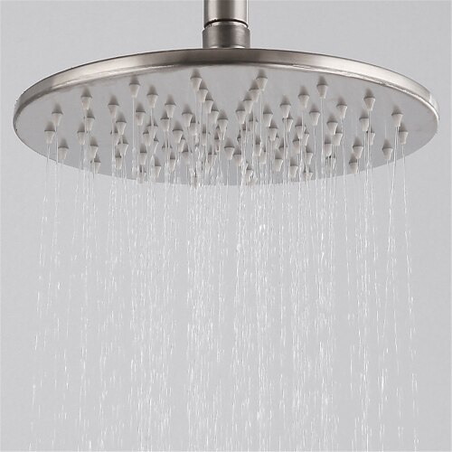 

304 Stainless Steel Wire Drawing Pressurized Top Spray Bathroom Shower