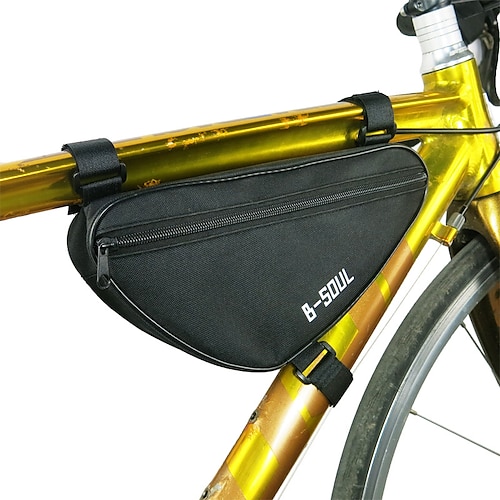 

1.8 L Waterproof Bike Frame Bag Top Tube Portable Cycling Lightweight Bike Bag Terylene Bicycle Bag Cycle Bag Similar Size Phones Outdoor Exercise