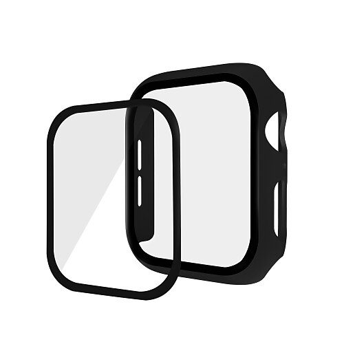 

For Apple iWatch Series 7 / SE / 6/5/4/3/2/1 Tempered Glass / PC Screen Protector Smart Watch Case Compatibility 38mm 40mm 42mm 44mm 41mm 45mm