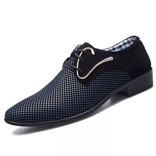 

Homme Oxfords Classique du quotidien Daim Bleu Blanche Printemps été