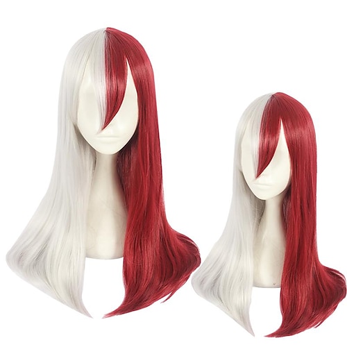 

Cosplay Wig Cosplay Wig Todoroki Shoto My Hero Academia / Boku No Hero Straight Middle Part With Bangs Wig Very Long Red Synthetic Hair 26 inch Women's Anime Cosplay