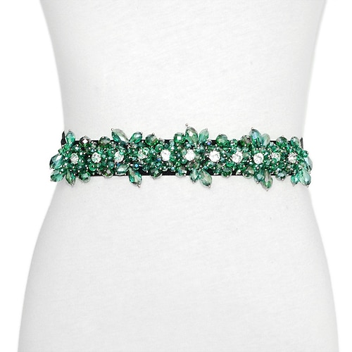 

Metallisk / Elastisk Bryllup / Fest / aften Bånd Med Belte / Krystall / Rhinestone Dame Skjerf