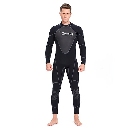 

YON SUB Men's Full Wetsuit 1.5mm SCR Neoprene Diving Suit Thermal Warm UPF50 Quick Dry High Elasticity Long Sleeve Back Zip - Swimming Diving Surfing Scuba Patchwork Spring Summer Autumn / Fall