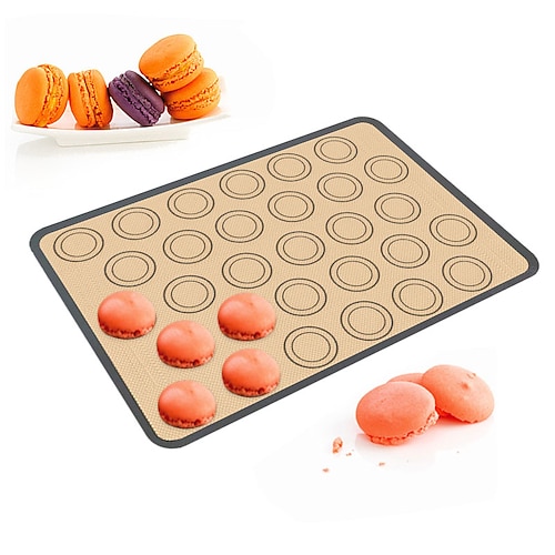 Non Stick Silicone Dough Macaroon pad Tray Oven Baking Pastry Mould Sheet Mat 